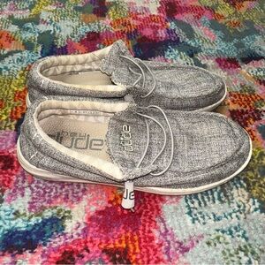 Hey Dude Light Gray Slip-On Shoes